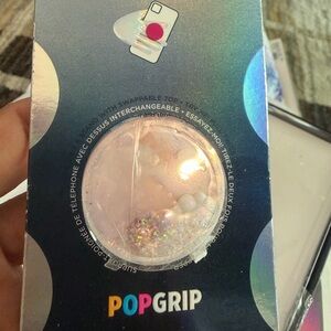Pink Glitter Phone Grip